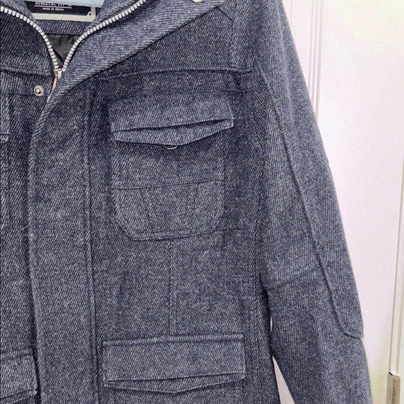 Buckle exclusive Darren navy wool jacket size medium - Picture 3 of 9